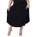 Stretch is Comfort Women's Plus Size Pocket Skirt Black 2X