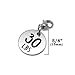 30 lbs Weight Loss Jewelry Charm - Motivational and Inspirational Jewelry for Fitness and Workout Motivation for Pounds Lost - Stainless Steel Engraved Charm and Clasp - Tarnish Free Charms