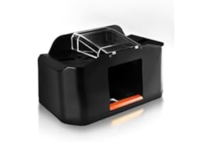 AUTOALI 2 Decks Card Shuffler, Automatic 2000 MAh Alkaline Electric Shuffler, Playing Cards, Texas Hold'em, Poker, Home Card Games, Blackjack