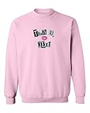 Thank u Next Unisex Sweatshirt Music Lyrics Lover Gift (Small, Light Pink)