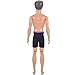 E-TING Cool Beach Swimsuit Bathing Doll Clothes One-piece Swimwear for Ken Dolls New Look (Black)