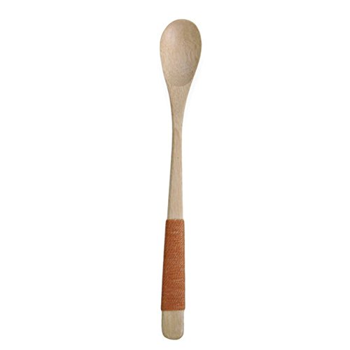 Mercu Wooden Coffee Tea Wood Spoon Cooking Dining Utensil Long Handle Cutlery