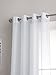 LinenZone Sheer White Curtains. Faux Linen Sheer Curtains. 2 Sheer Curtain Panels in Package. Elegant 96 Inch Curtains for Living Room, Bedroom, Kitchen, Nursery. (Karina 54 x 96, White)