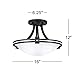 Deco Modern Ceiling Light Semi Flush Mount Fixture Oil Rubbed Bronze 16