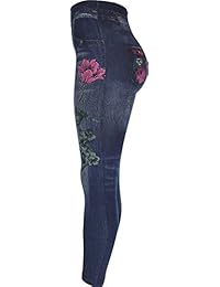 Leggings para dama, diseño de pantalones vaqueros