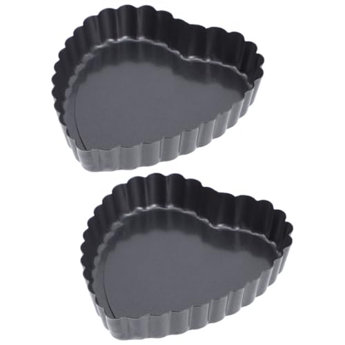 MAGICLULU 2pcs Pan Non-stick Baking Tray for Oven Heat-resistant Tart Pan with Wavy Edges for Home Baking and Restaurants