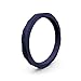 Enso Silicone Ring/Wedding Band. Hammered Design for Men and Women Color: Navy Blue. Size: 8