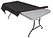 Exquisite Black Plastic Rectangular 300 Feet Tablecloth Roll - Premium Quality Disposable Banquet Table Covers - 40'' x 300' - Elegant for All Occasions