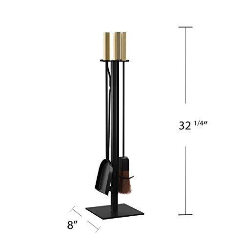 Furniture HotSpot Vancedale Modern Fireplace Tools - 4pc Set - Thumbnail 6