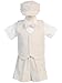 Seersucker Vest Outfit - Khaki Stripe Vest, Shorts, Hat, Shirt, and Tie - Made in USA
