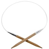 ChiaoGoo Circular 16-inch (41cm) Bamboo Dark Patina Knitting Needle; Size US 7 (4.5mm) 2016-7