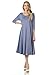 Pastel by Vivienne Women's A-Line Trapeze Midi Dress - Made in USA (25+ Colors)