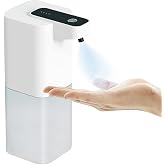 Surakey Spray Soap Dispenser, 400ml Automatic Smart Foaming Hand Soap Dispenser Touchless Foam Soap Dispenser Rechargeable Bathroom Countertop Soap Pump for Toilet Hotel Kitchen