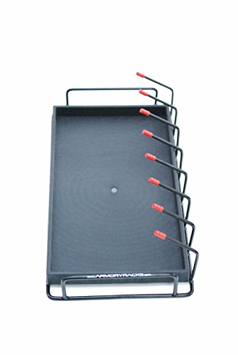 Armory Racks 8 Gun Store, Secure & Carry Handgun Pistol Rack with Tray