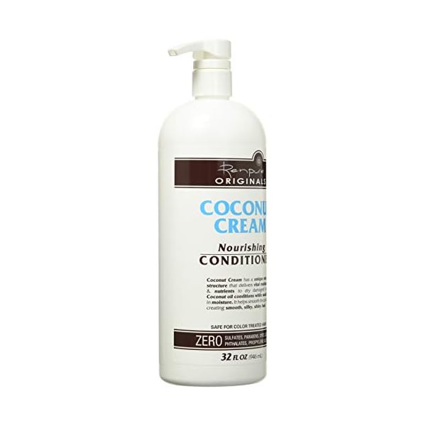 Renpure Coconut Cream Nourishing Conditioner, 32 Ounce Black Hair