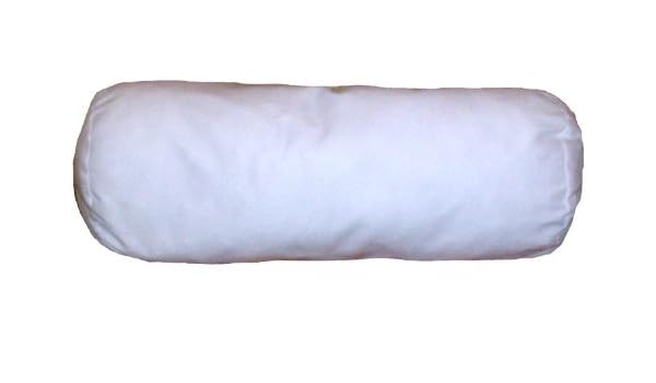 Amazon Com 8x30 Inch White Cotton Blend Zippered Bolster