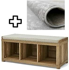 Amazon.com: Better Homes and Gardens 3-Cube Storage Organizer Bench