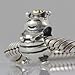 Queen Bee Charm Pendant 925 Sterling Silver Bead Animal Charms Fits European Charm Bracelet Necklace