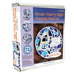 Diamond Tech Create N Learn Mosaic Stepping Stone Kit, Starry Night