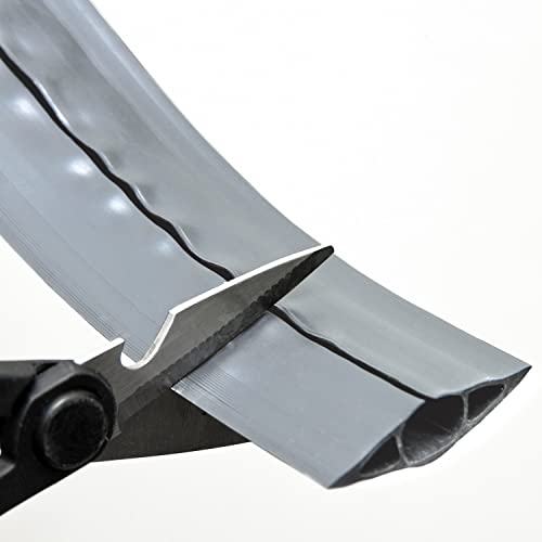 thumbnail image 2 of D-Line 30ft Floor Cord Cover - Cable Protector & Trip Hazard Cover, Black, Cord Channel 0.63"W X 0.31"H 2 of 11