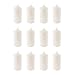 Super Z Outlet Unscented Pillar Candles for Weddings, Home Decoration, Relaxation, Spa, Smokeless Cotton Wick (12, Ivory, 3