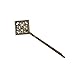 6 Retro Vintage Metal Hair Pin Bobby Pins Flower Bow Royal Square Bronze Accessories Women Girls