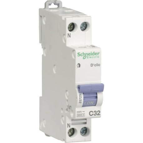 Schneider - Electric Circuit Breaker Dclic 1PH N 32A C