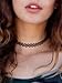 4 Pieces Henna Tattoo Necklace Bracelet Set | Black Vintage Choker Jewelry | Gothic Stretch Elastic Collar