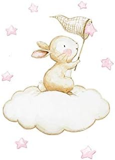 Declea Affiche De Chambre De Lapin Fille Illustration Animale De L Enfance Affiche Pour Meubles Enfants Chambre Animal Imprimer Enfants Impression Amazon Fr Cuisine Maison