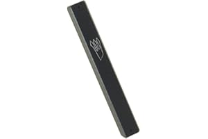 Peer Hastam Dark Gray Aluminum Weather-Proof Classic Mezuzah Case - 5.5 inches (for 4.7 Inches Scroll)