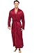 Alexander Del Rossa Men's Lightweight Satin Robe, Long Kimono, Medium Burgundy (A0720BRGMD)