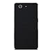 kwmobile Sony Xperia Z3 Compact Case - Ultra Slim Protective Cover for Sony Xperia Z3 Compact - Black/Transparent