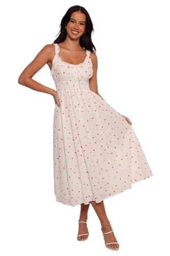 Petal & Pup Auguste Midi Dress - Ditsy Heart XL at Amazon