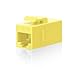 VCE UL-Listed CAT6 Keystone Coupler 5-Pack, Ethernet Coupler Female to Female, RJ45 Coupler for CAT6/CAT5e/CAT5, Keystone Jack, Yellow