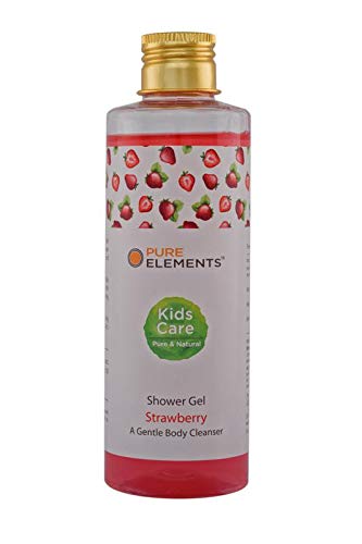 Pure Elements Shower Gel, Strawberry, White, 200ml