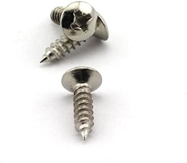 Pro Bamboo Kitchen 50 Pack Silver Guitar Pickguard Screws SQ ST Electric Guitar Accessories Replacement 3mm Bass Screws