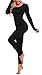 YOZLY Lightweight Thermal Underwear Womens Base Layer Set Henley Long Johns S-XXL