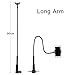 Flexible Phone Stand with Clamp Mount for iPhone and Samsung,Weifan Long Arm Aluminum Gooseneck 360 Rotating Bracket Universal Lazy Phone Holder for CounterTop,Bed or Desk(Black)