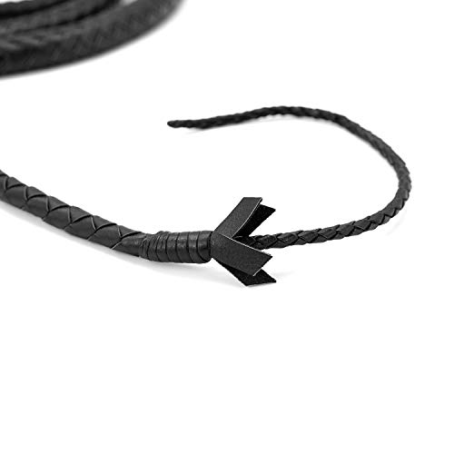 SCARLET KITTEN Cowboy Whip Cat Woman Long Whips Costumes Supplies for Halloween Costume Accessories 5.3ft/1.6m, Black - Thumbnail 4