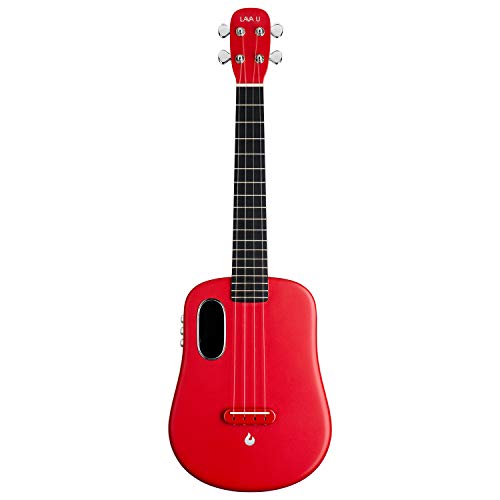 LAVA U, Carbon Fiber Ukulele, 26-inch,Play with effects without plugging in, Acoustic Electric Ukulele by LAVA MUSIC (FreeBoost, Sparkle Red, 26-inch)
