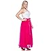 Dancina Women's Ankle Length Tutu Maxi A-line Long Tulle Skirt 12-22 Plus Hotpink