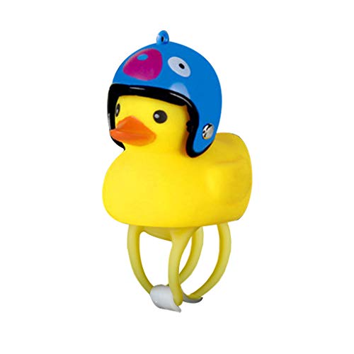 Sodoop Bicycle Bell Light, Cartoon Duck Head Light,Shining Duck Bicycle Handlebar Bells Accessories, Cute Kids Bike Horn,Bicycle Lights Bell Squeeze Horns for Toddler Children Adults Cycling (D)