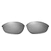 Walleva Replacement Lenses for Oakley Half Jacket Sunglasses - Multiple Options Available (Titanium Mirror Coated - Polarized)