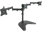 VIVO Triple Monitor Mount Fully Adjustable Desk Free Stand for 3 LCD Screens up to 24 inches (STAND-V003P)