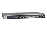 NETGEAR 16-Port 10G Ethernet Smart Managed Pro Switch (XS716T) - with 2 x 10Gigabit SFP+, Desktop/Rackmount, and ProSAFE Limited Lifetime Protection