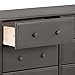 Davinci Jayden 6-Drawer Double Wide Dresser in Slate, Greenguard Gold Certified