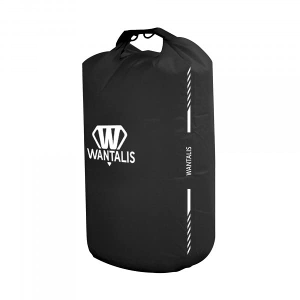 Wantalis Waterproof Bag Polyester Black 10 L Adult Unisex Waterproof Bag, 10 L