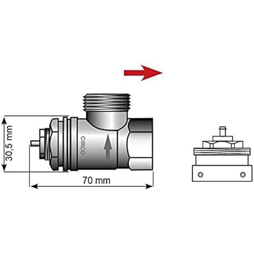 Eurotronic 700097 Vaillant, Metalladapter für Heizkörperthermostate (Heizkörperventiladapter, lange Lebensdauer, Zubehör für Heizkörperthermostat, Anschluss: 30,5 mm) 4