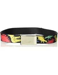 Buckle-Down Big Web Belt Dinosaurs Black/Multi Color, 1.0