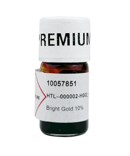 Colorobbia® Liquid Premium Gold (Bright Gold) 10% Overglaze for Kiln-Fired CERAMICS - 2 gram Bottle - This Glaze MUST Be Kiln Fired